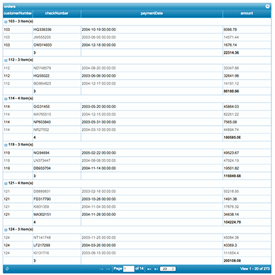 Simple Grouping with data-small