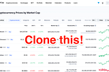 Clone CoinMarketCap.com Cryptocurrency Price Table Using PHP, JSON, and WebSockets