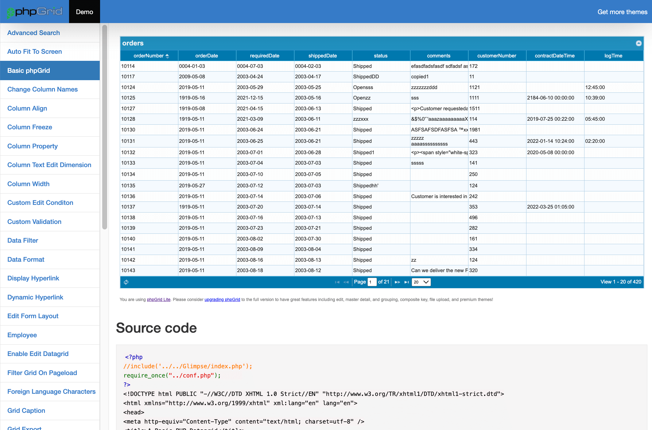 demo explorer