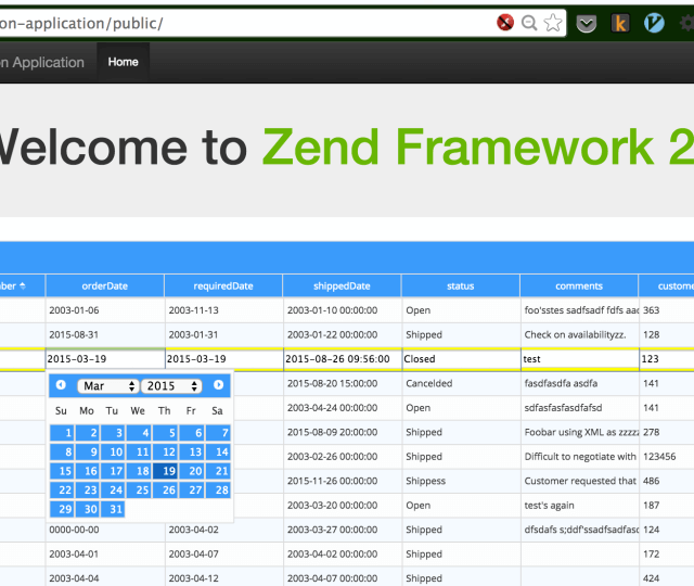 zf2 phpgrid