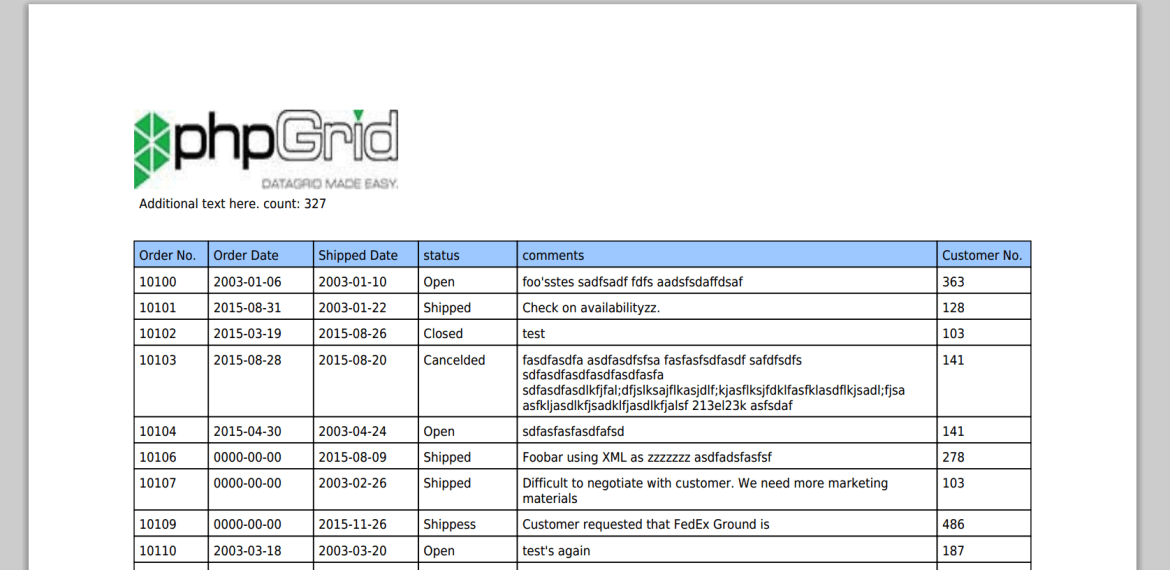 pdf export with logo