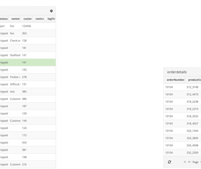 master detail layout css