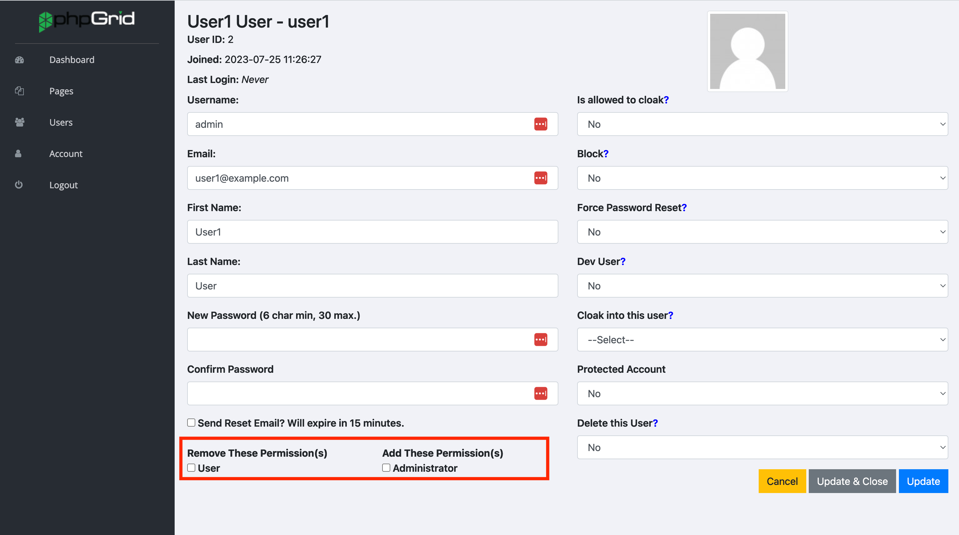 user management user settings user management user settings