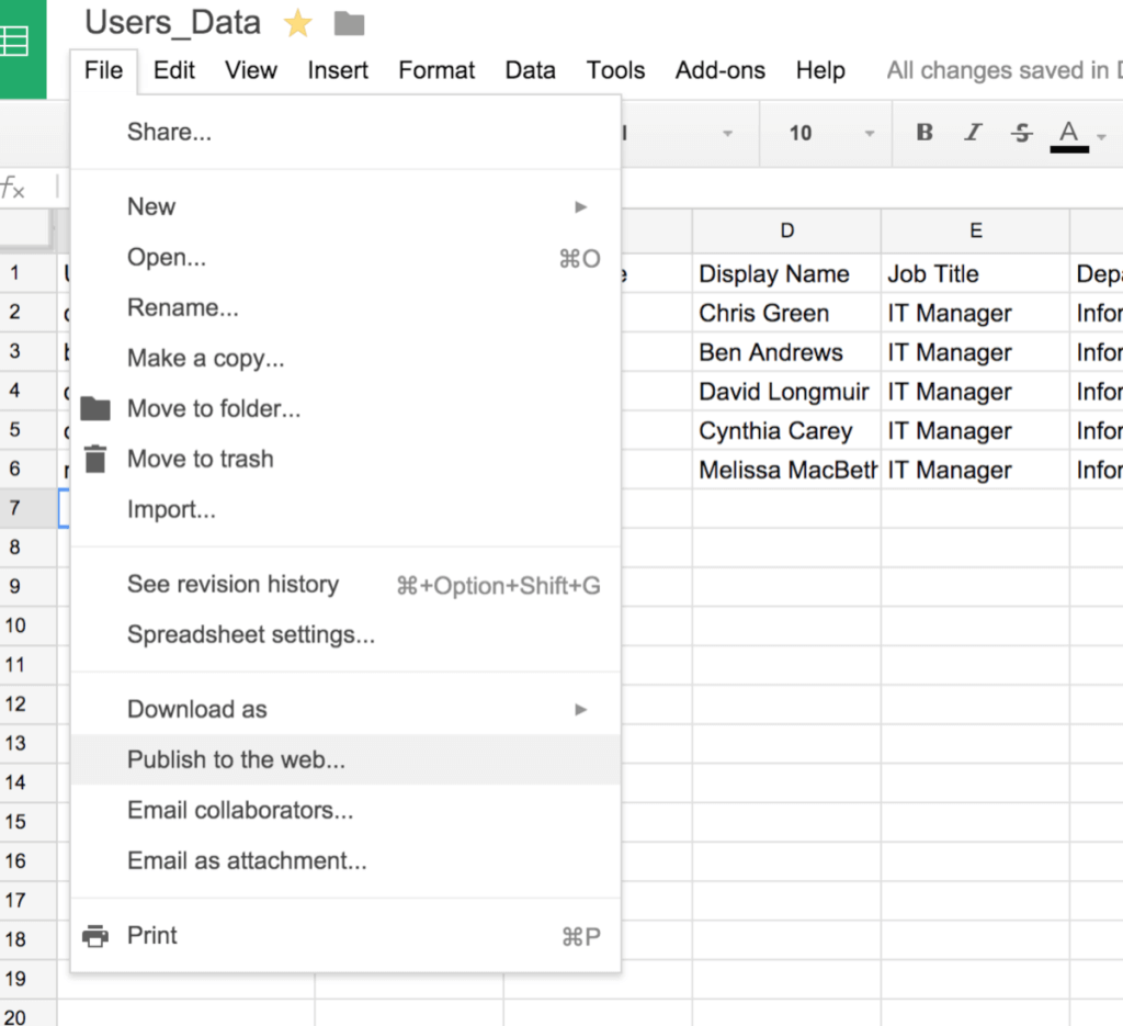 google-spreadsheet-publish-menu